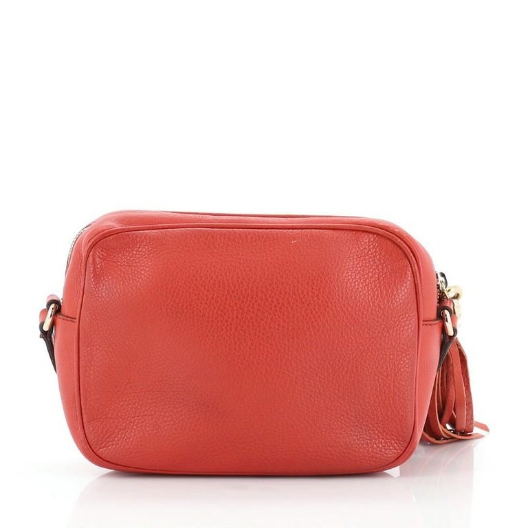 Gucci Red Leather Disco Crossbody Bag Literacy Basics