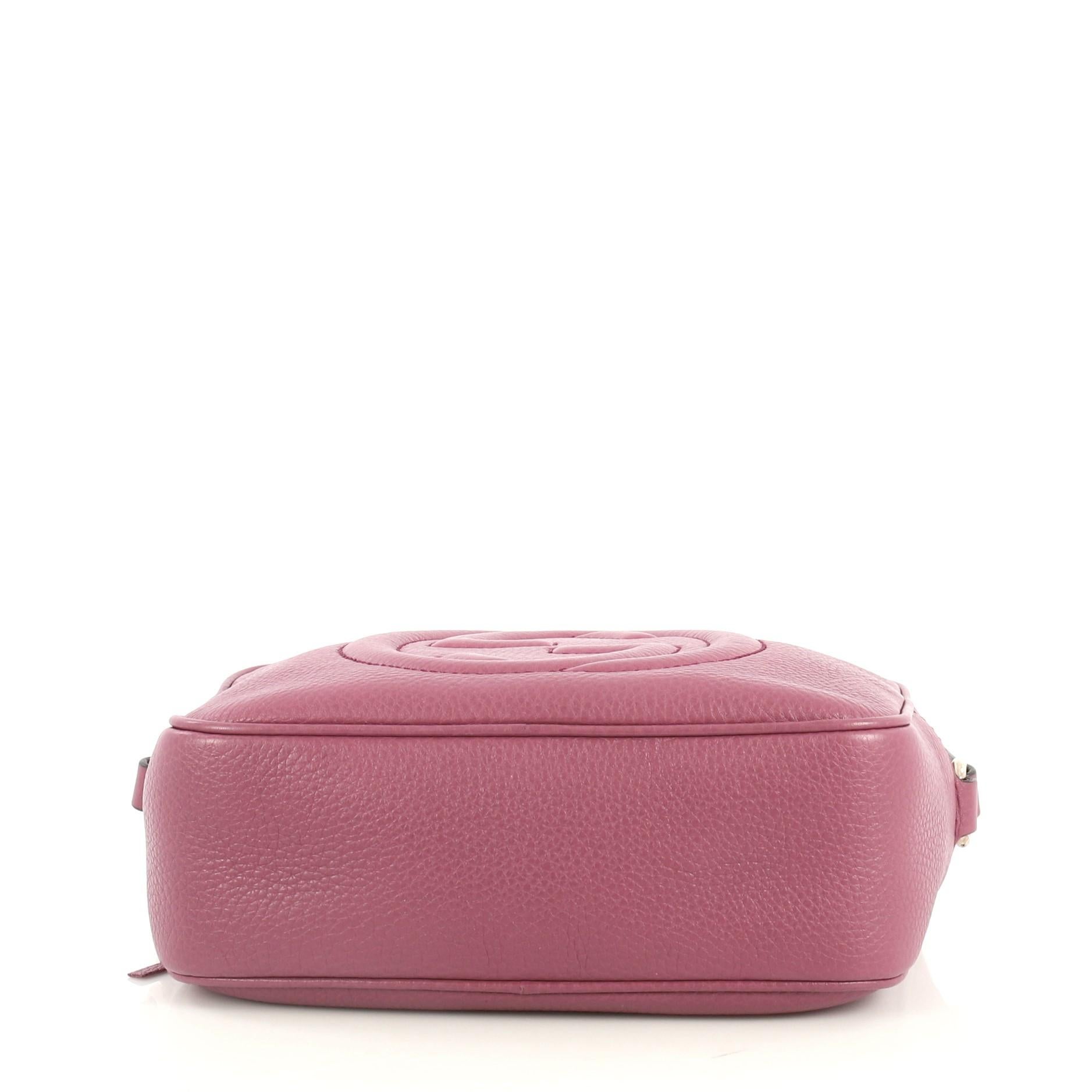 Gucci Soho Disco Crossbody Bag Leather Small In Good Condition In NY, NY