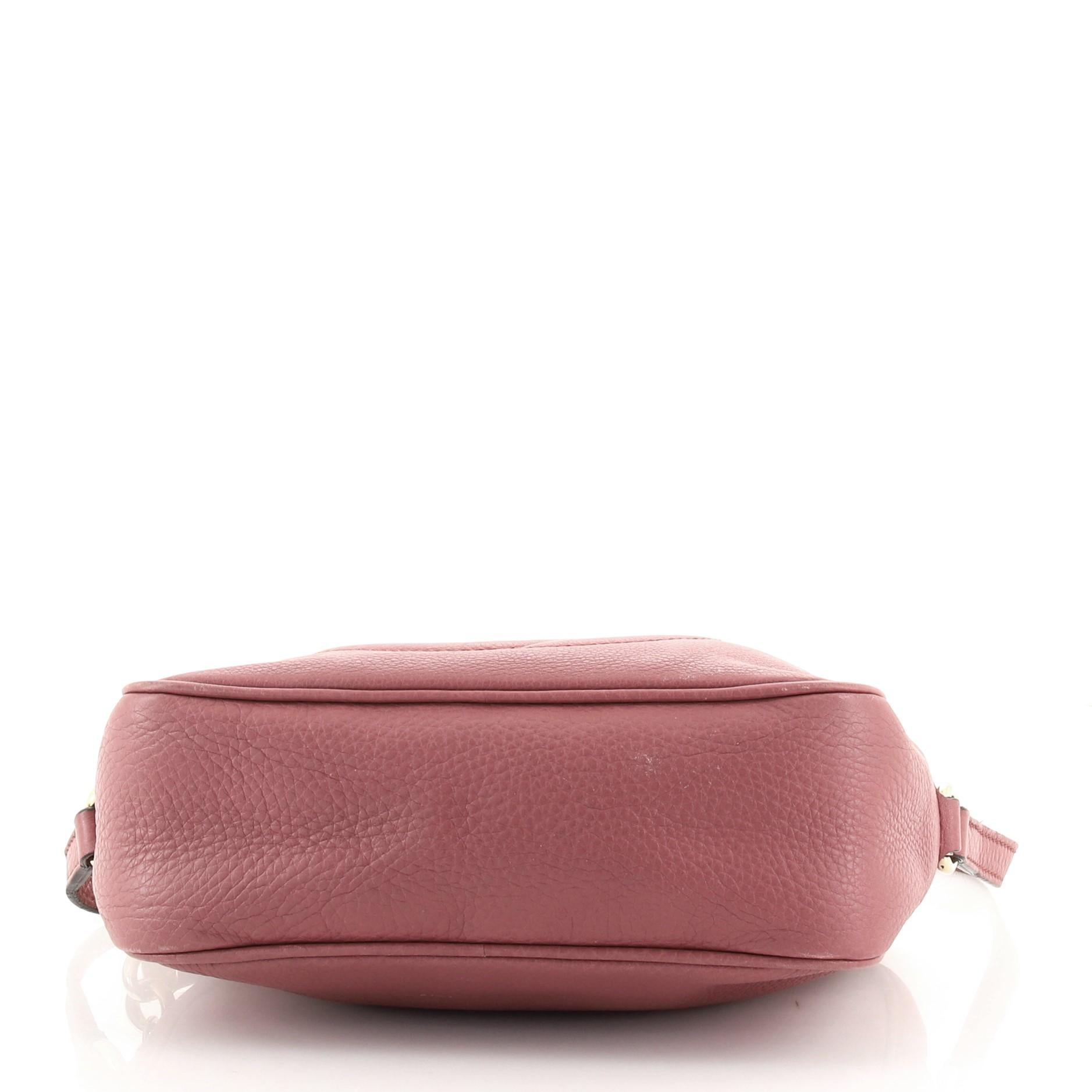 Gucci Soho Disco Crossbody Bag Leather Small In Good Condition In NY, NY