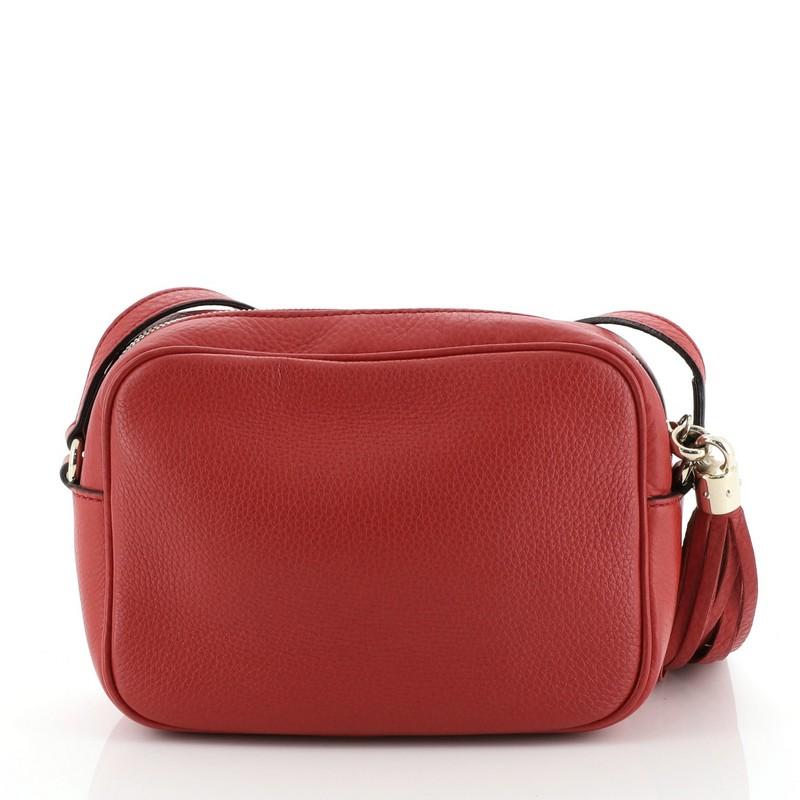 Gucci Soho Disco Crossbody Bag Leather Small In Good Condition In NY, NY