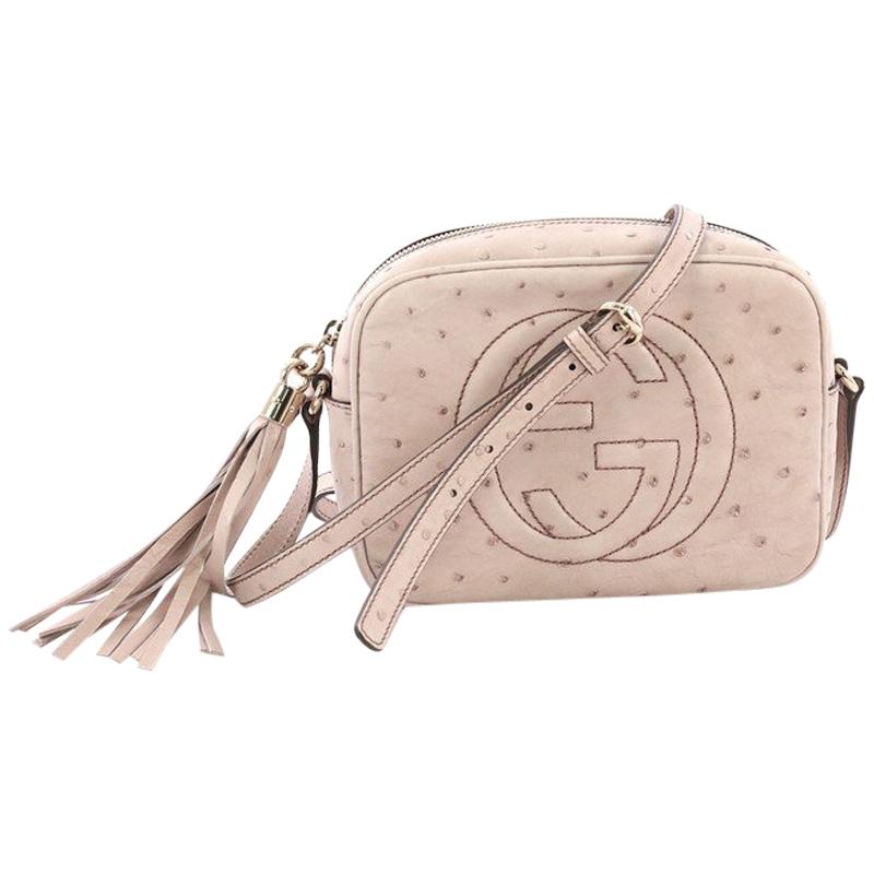 Gucci Soho Disco Crossbody Bag Ostrich Small