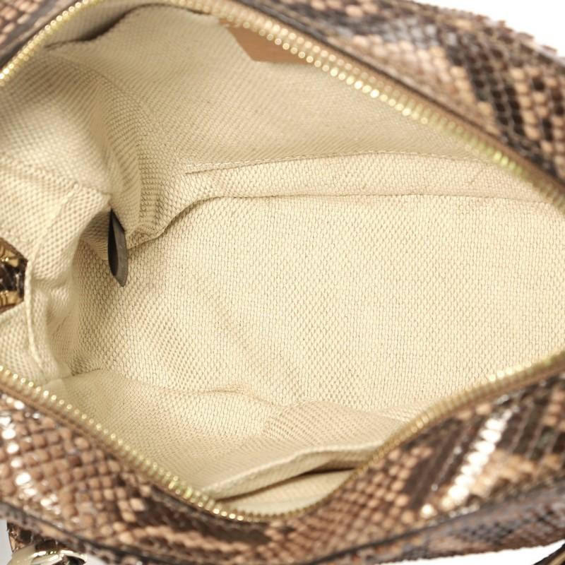 Women's  Gucci Soho Disco Crossbody Bag Python Small
