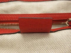 Gucci Soho Fringe Tassel Chain 870255 Red Leather Tote