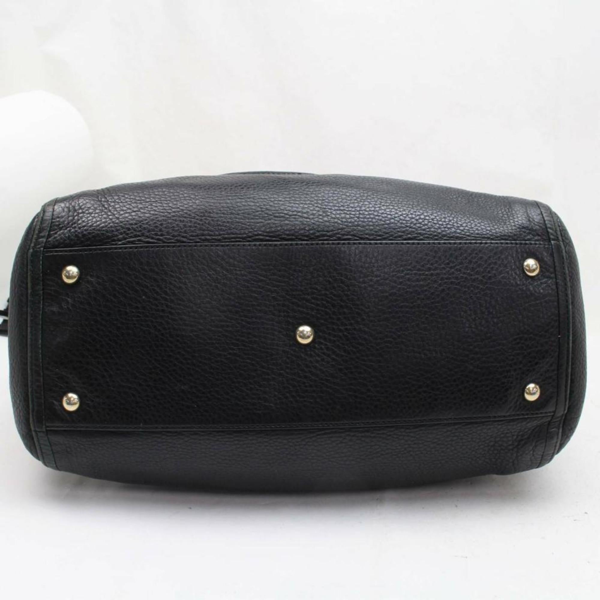 Gucci Soho Fringe Tassel Large 870069 Black Leather Tote 6