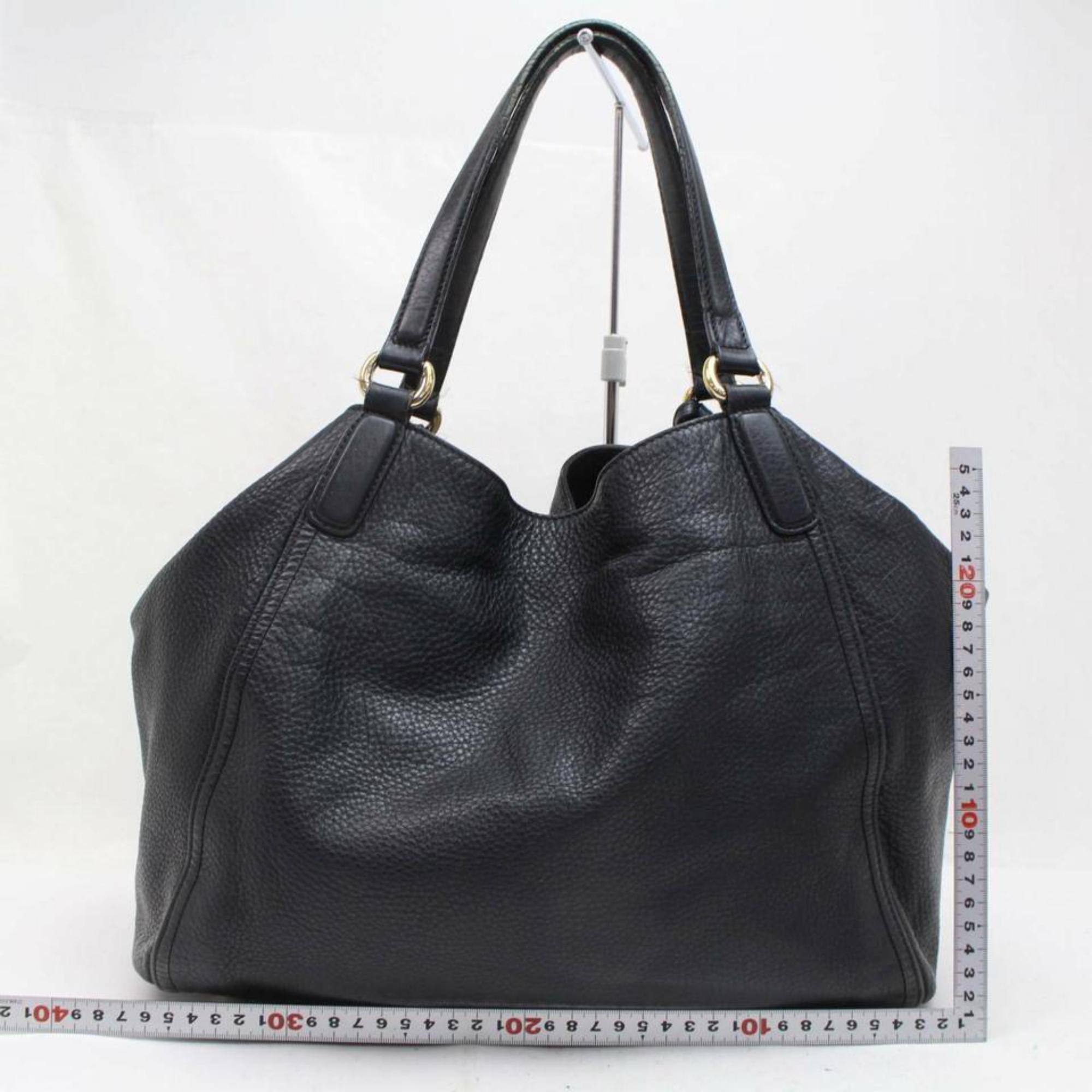 Gucci Soho Fringe Tassel Large 870069 Black Leather Tote 5