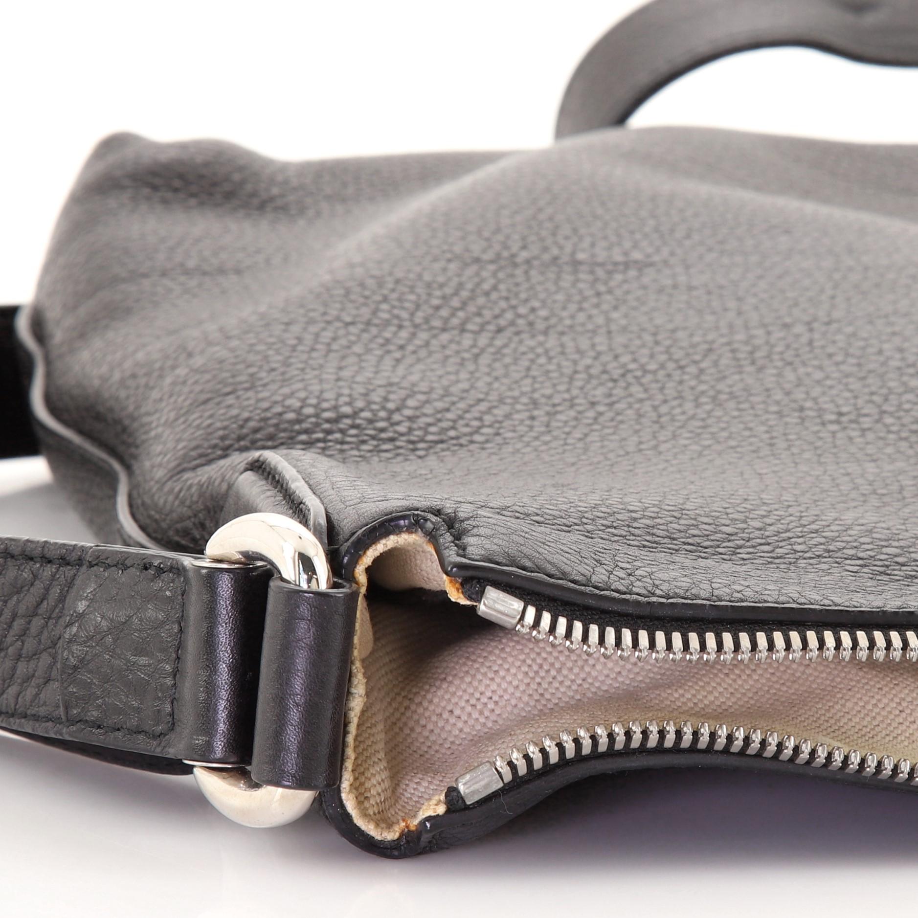 Gucci Soho Front Pocket Messenger Bag aus Leder Medium 1