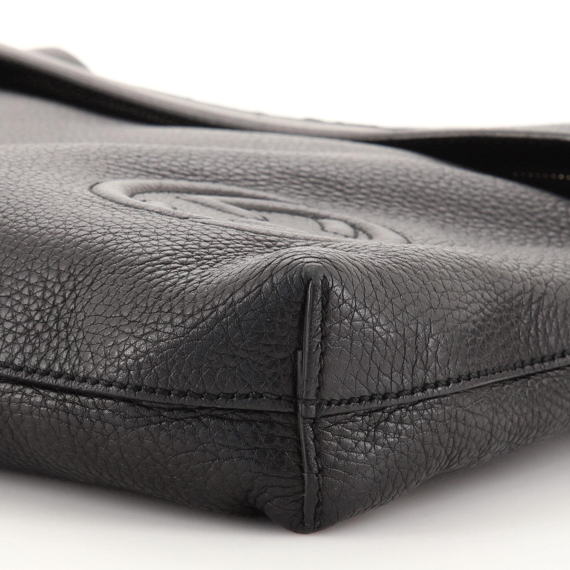 Gucci Soho Front Pocket Messenger Bag aus Leder Medium 3