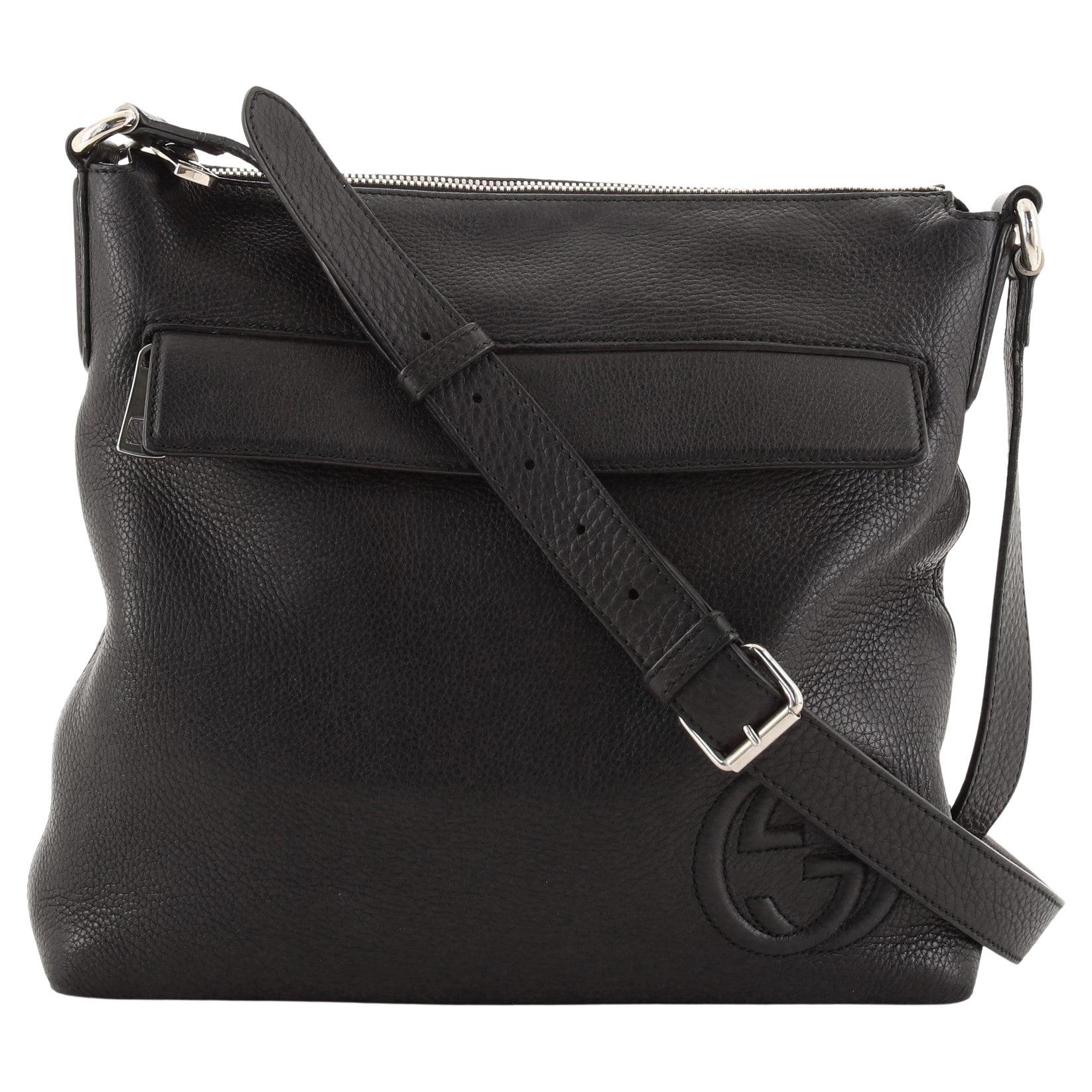 Gucci Soho Front Pocket Messenger Bag Leather Medium