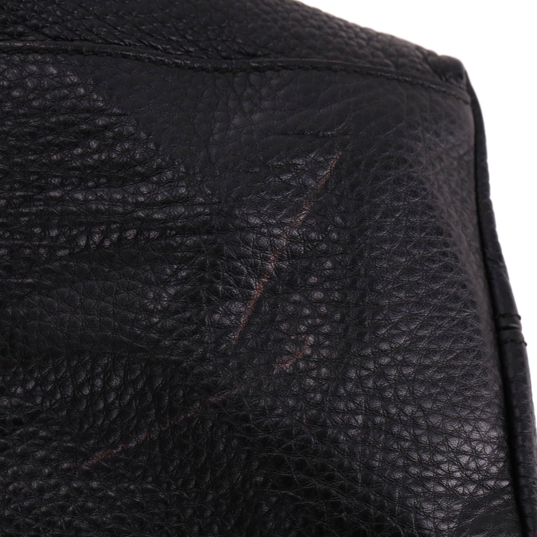Gucci SOHO - Sac à main en cuir avec logo GG gaufré en vente 7