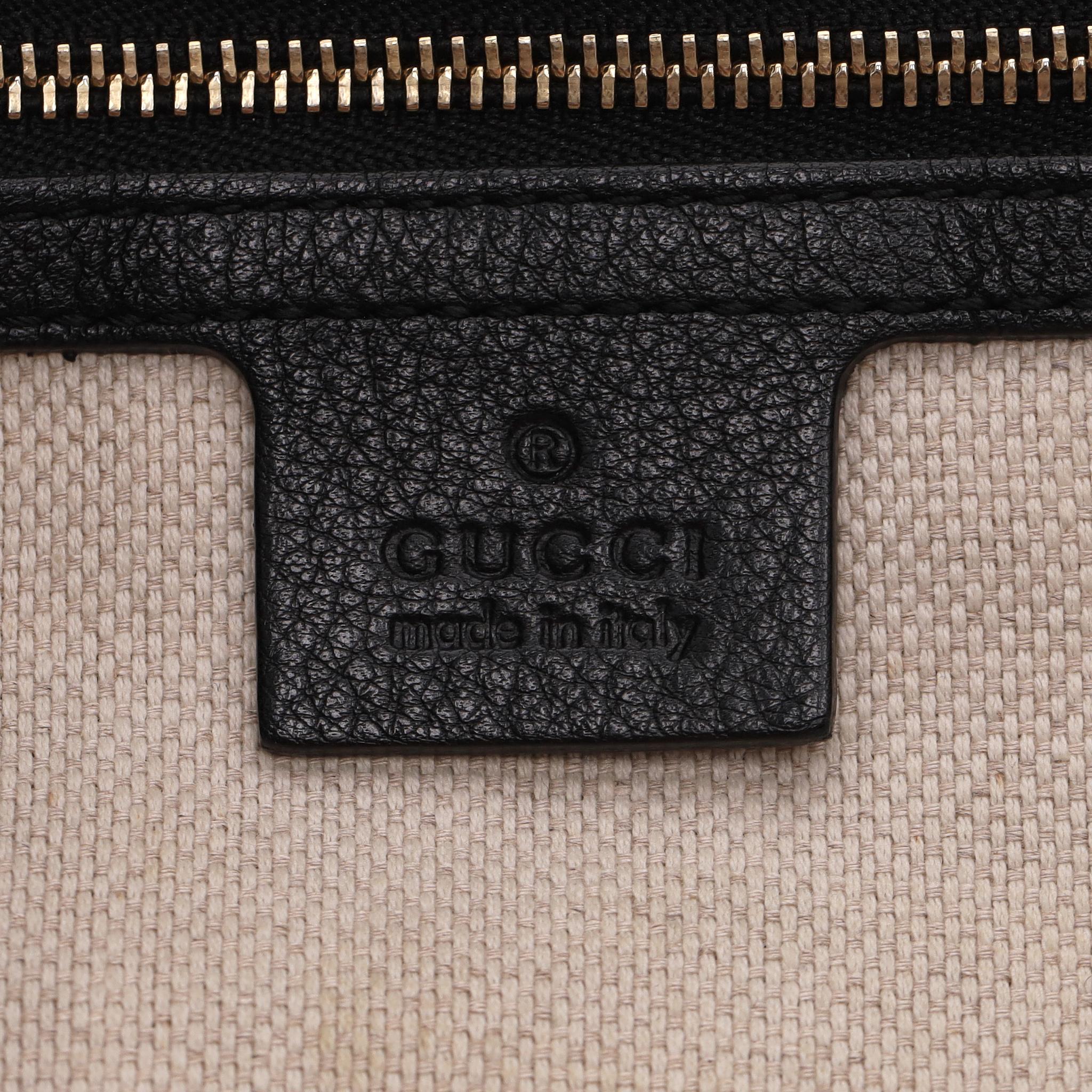 Gucci SOHO - Sac à main en cuir avec logo GG gaufré en vente 2