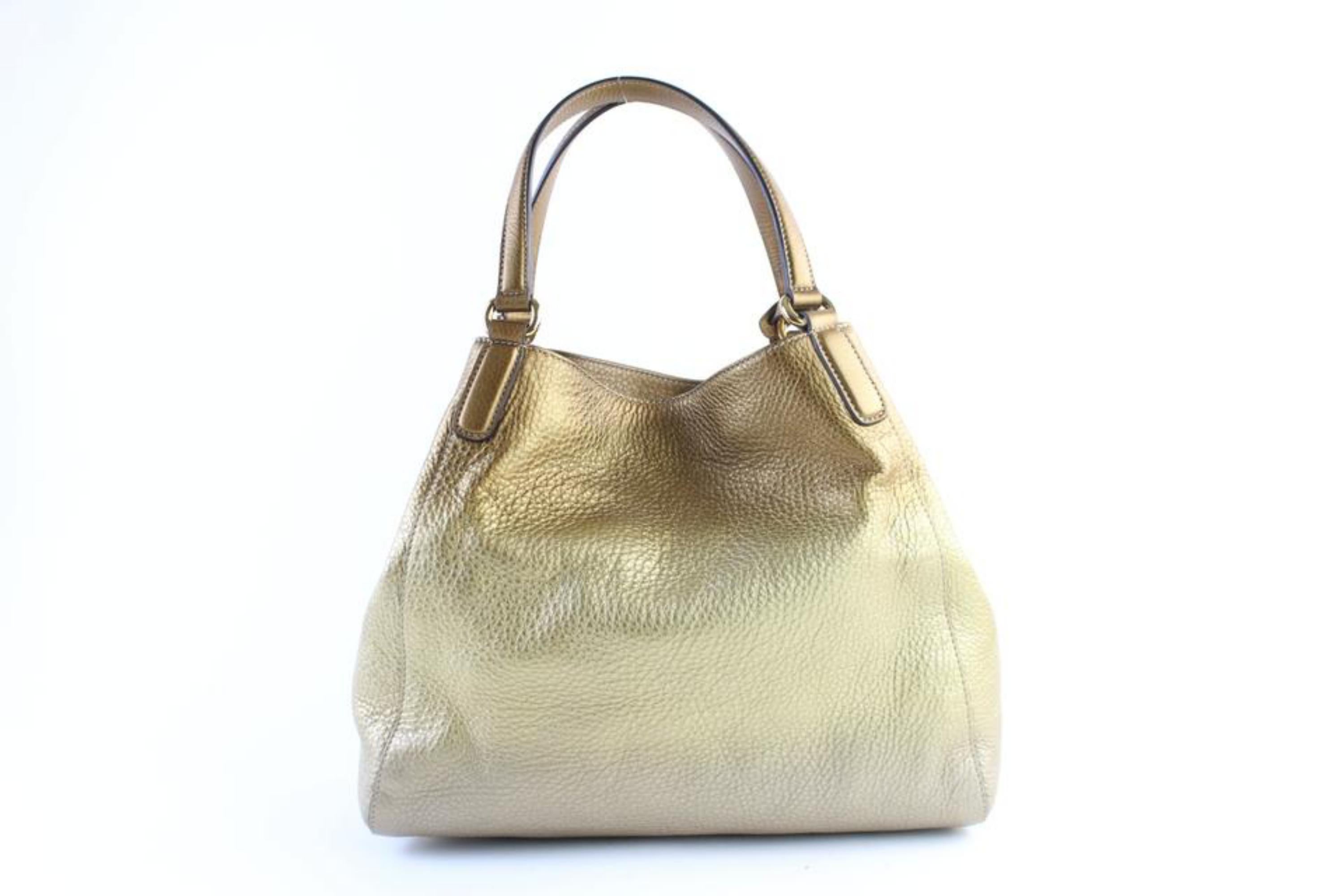 Gucci Soho Gradient Fringe Tote 226621 Bronze Leather Shoulder Bag For Sale 3