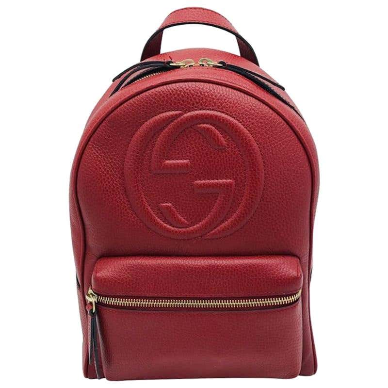 Gucci Vintage Bamboo Backpack Leather Mini at 1stDibs