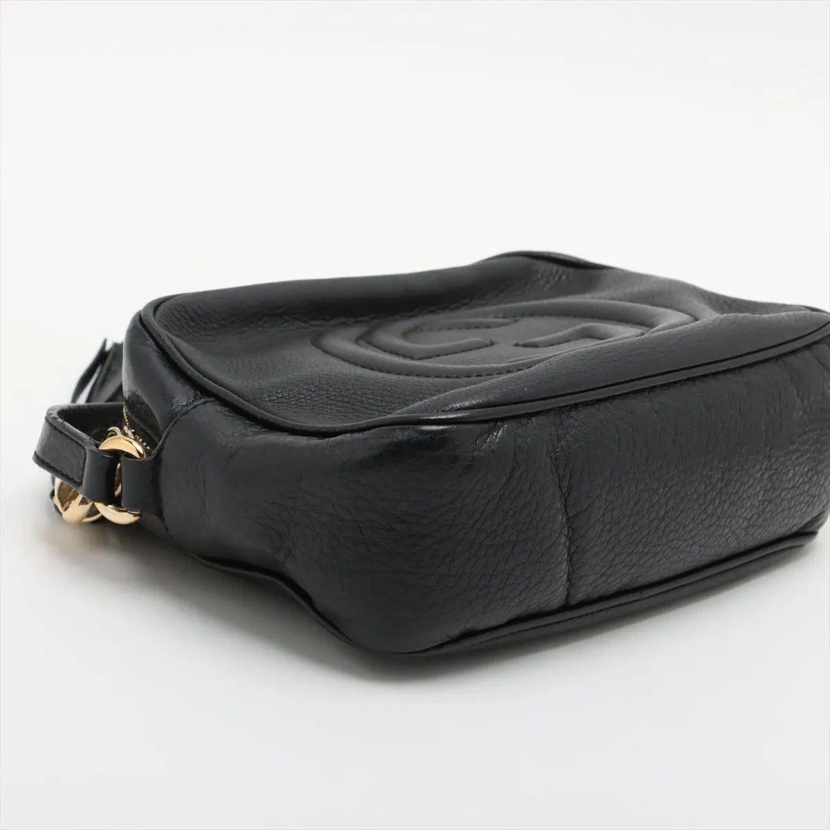 Donna Gucci Soho - Borsa a tracolla in pelle nera in vendita