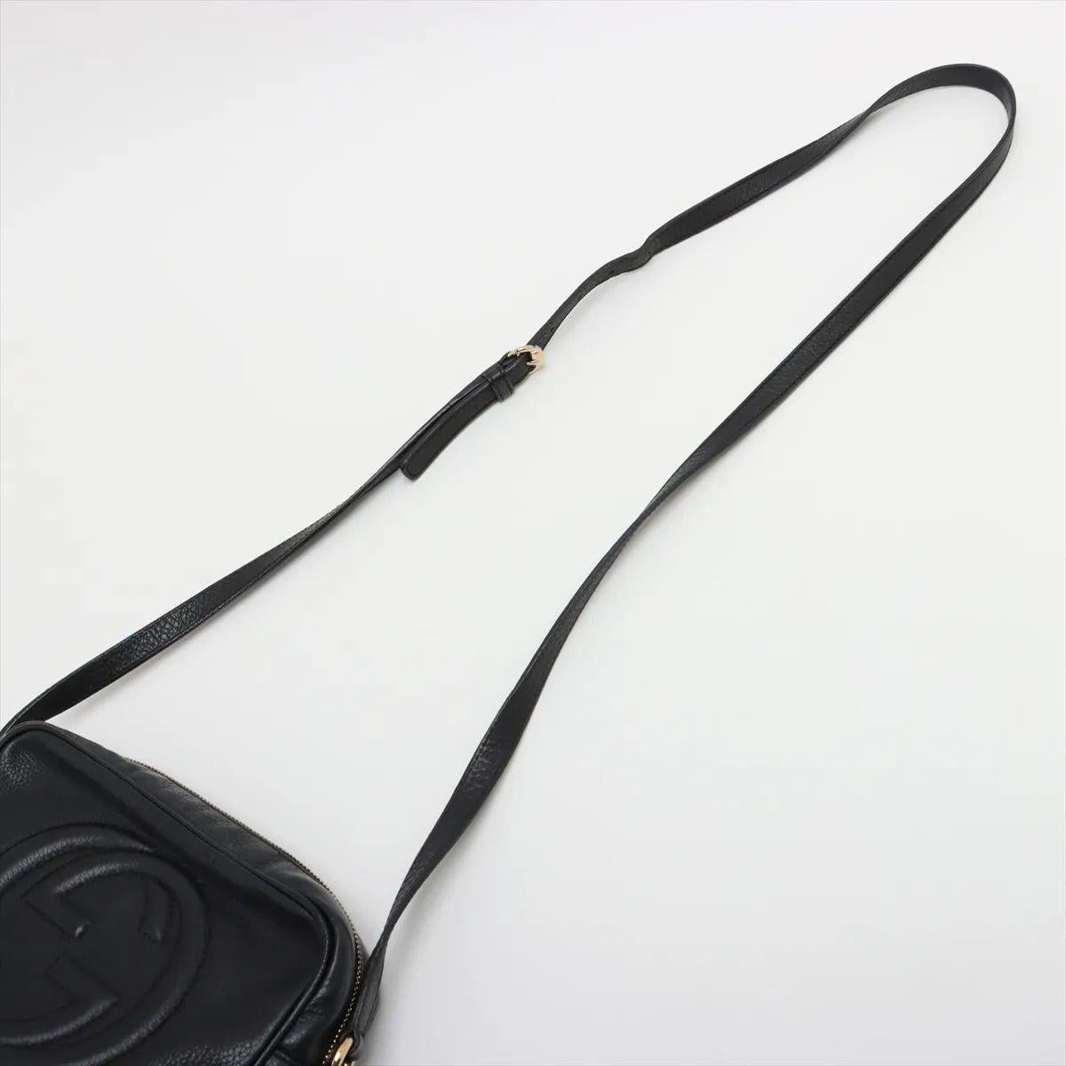 Gucci Soho - Borsa a tracolla in pelle nera in vendita 1