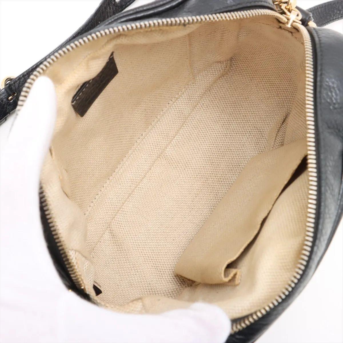 Gucci Soho - Borsa a tracolla in pelle nera in vendita 2