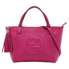 Gucci Soho Leather Two-Way Handbag Pink