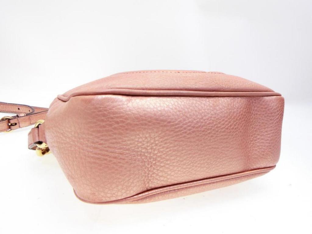 Gucci Soho (Limited Edition) Pearl Rose Disco 232715 Pink Leather Shoulder Bag 1