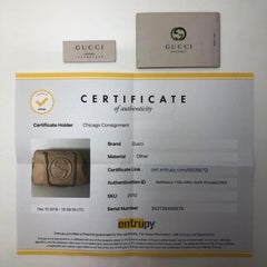 Gucci Soho Nubuck Leather and Double Chain Large Shoulder Bag in Beige