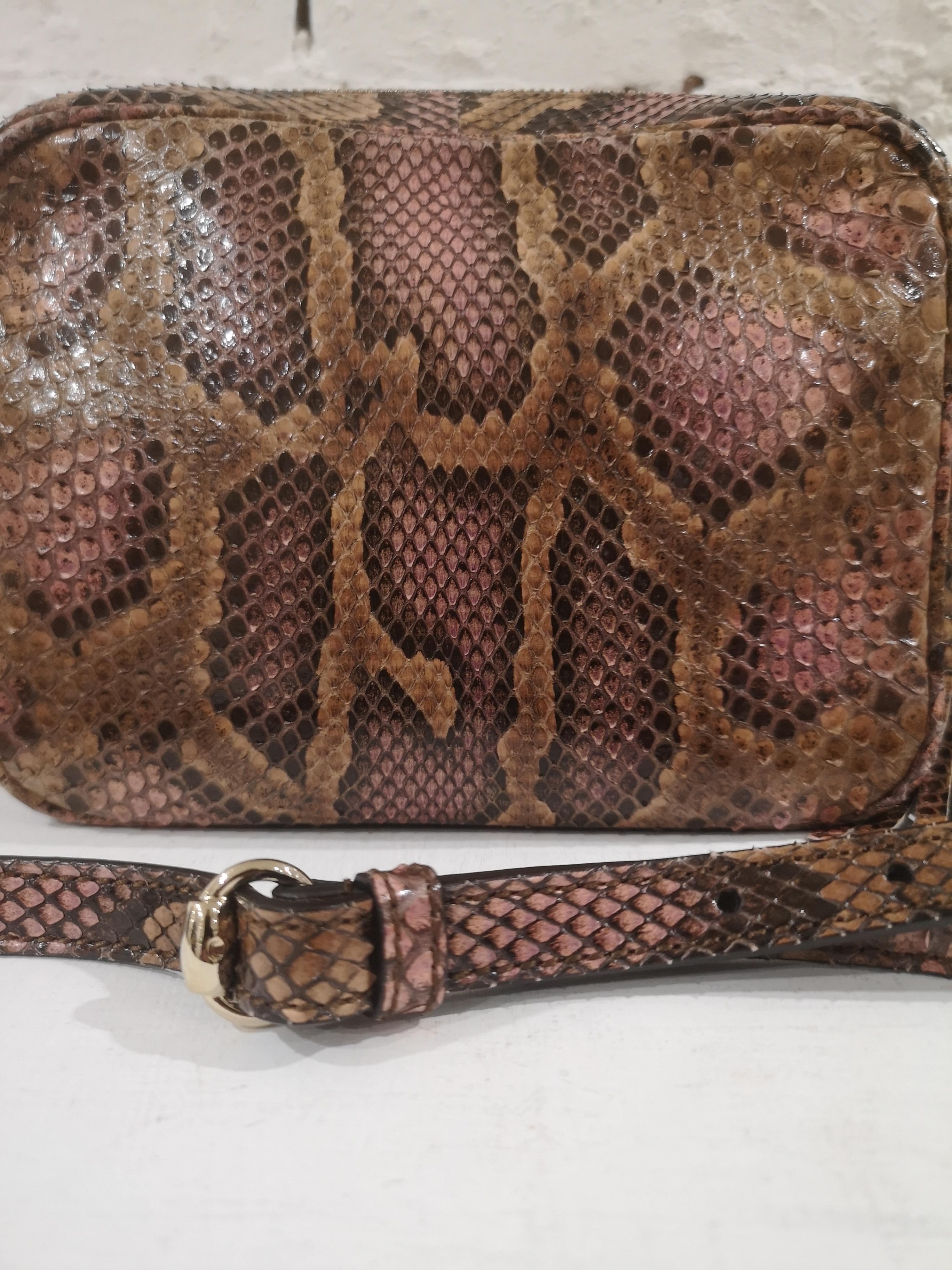 gucci python shoulder bag