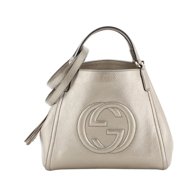 Gucci Soho Shoulder Bag Leather Small For Sale at 1stdibs