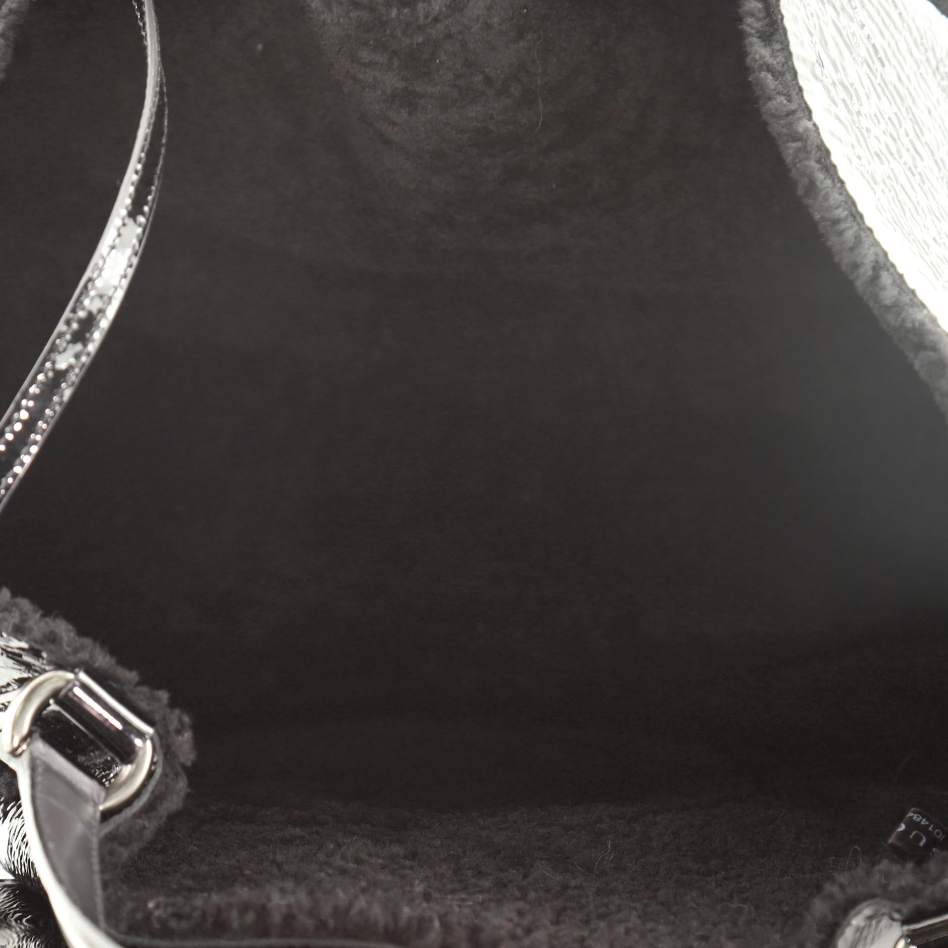 Gucci Soho Shoulder Bag Patent and Shearling Medium 1