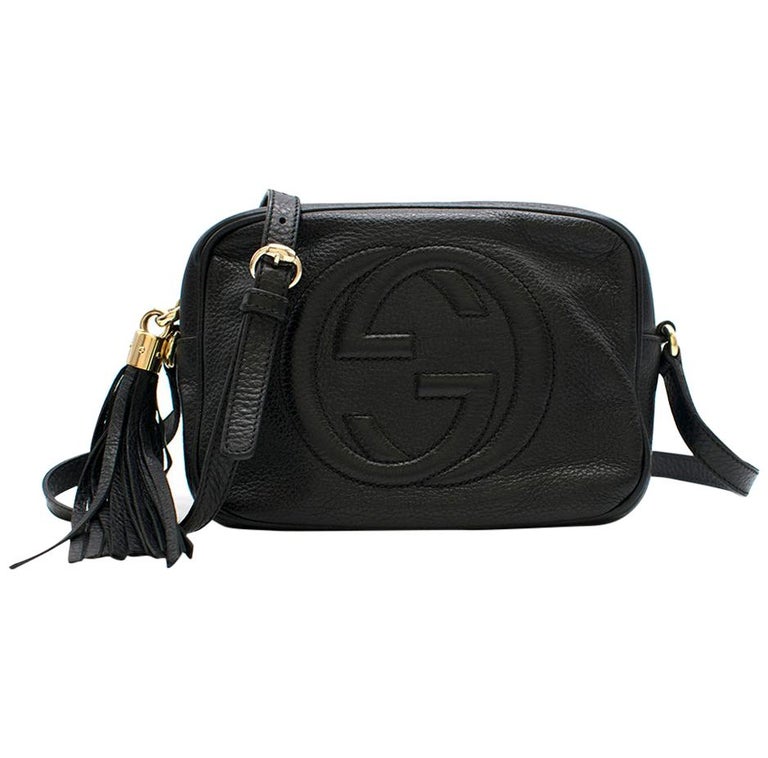Gucci Brown Leather Small Soho Disco Crossbody Bag at 1stDibs