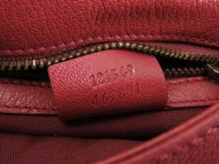 Gucci Soho Studded Messenger 870420 Red Leather Cross Body Bag