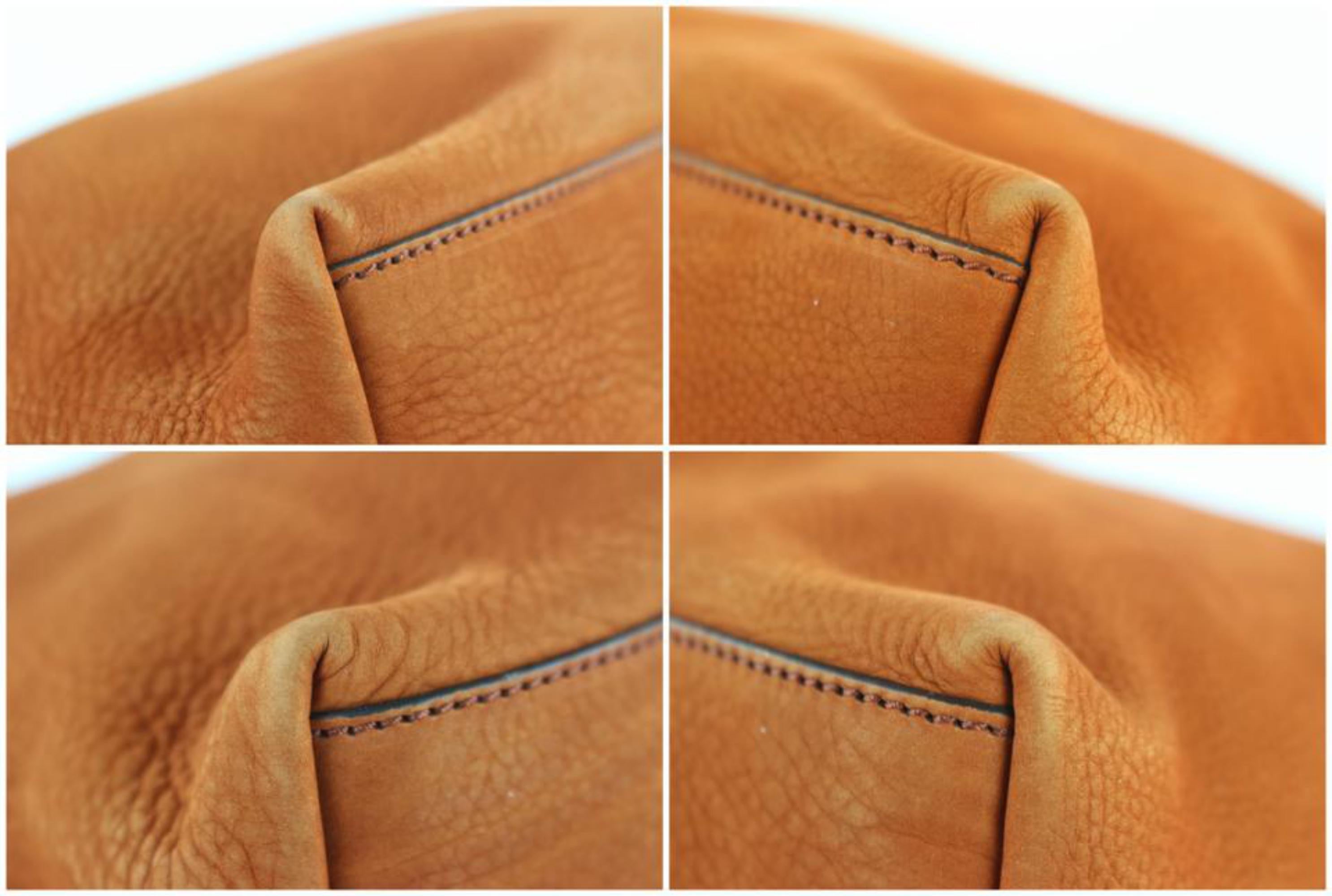 Gucci Soho Tassel Burnt Suede Chain Tote 7ge1223 Orange Nubuck Leather Shoulder  For Sale 7