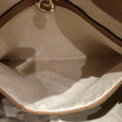 Gucci Soho Ultra Rare Bicolor Fringe Tassel Chain 870177 Beige Leather Tote