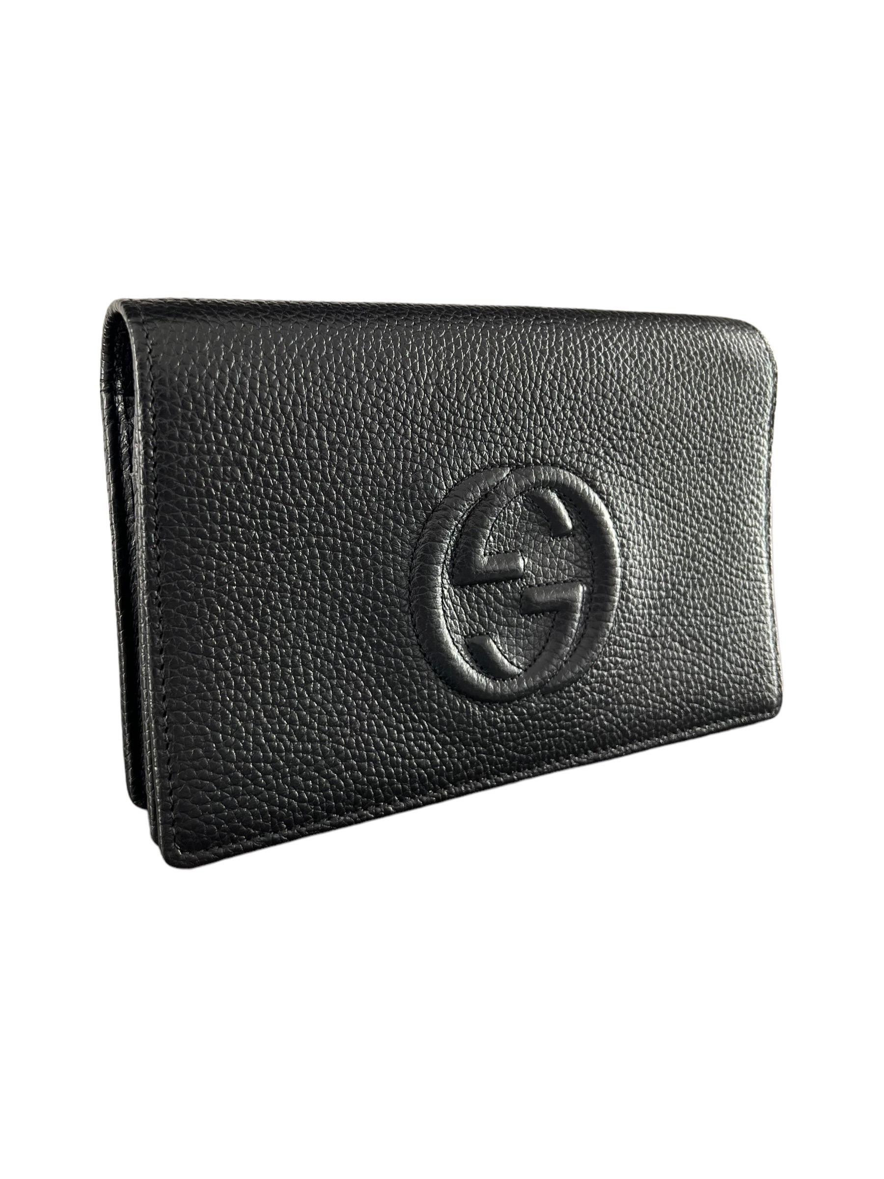 Gucci Soho Wallet On Chain Nera Borsa A Tracolla  In Excellent Condition For Sale In Torre Del Greco, IT