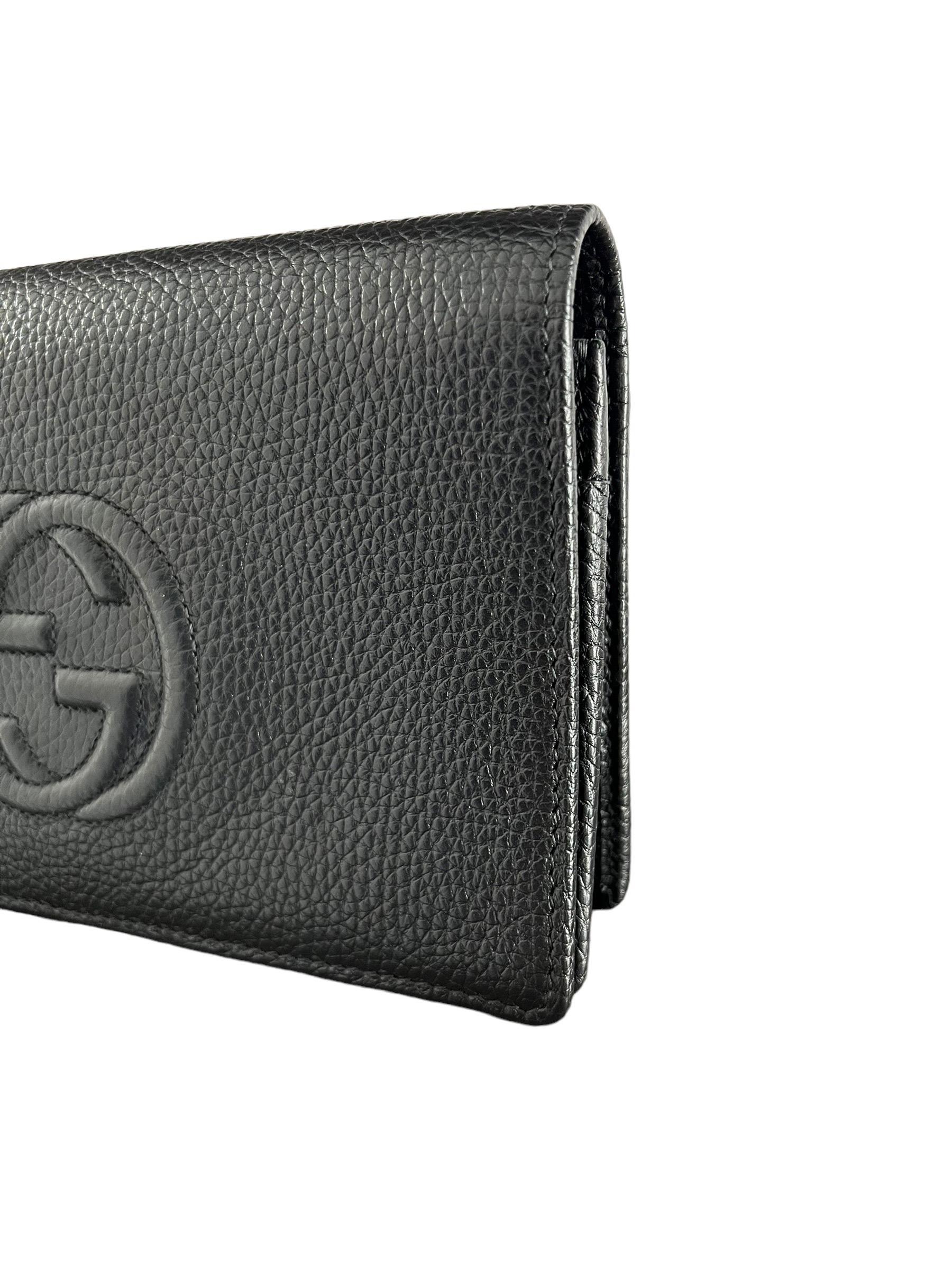 Women's or Men's Gucci Soho Wallet On Chain Nera Borsa A Tracolla  For Sale