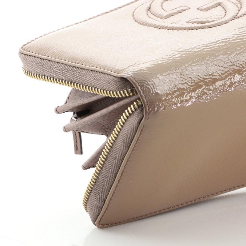 Gucci Soho Zip Around Wallet Leather 2