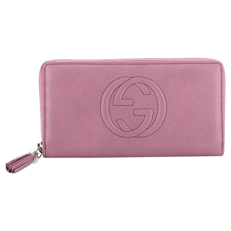 Gucci Soho Zip Around Wallet Leather