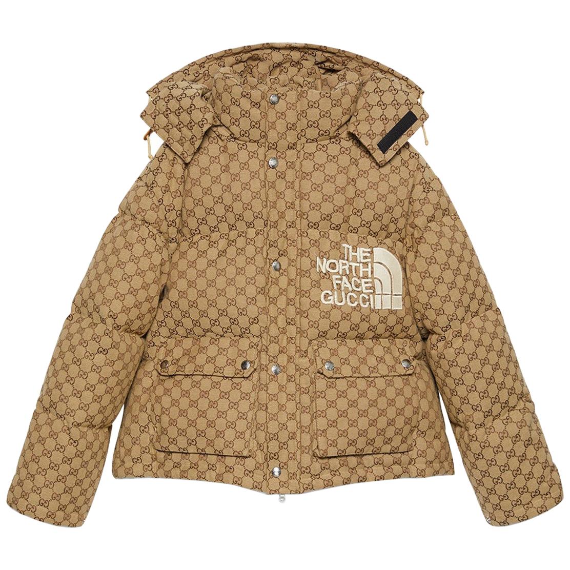 Coat The North Face x Gucci Brown size XXL International in Cotton