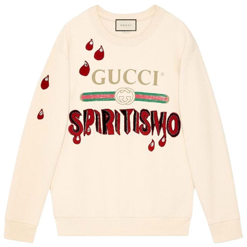 Gucci Spiritismo Logo Cotton Sweatshirt 