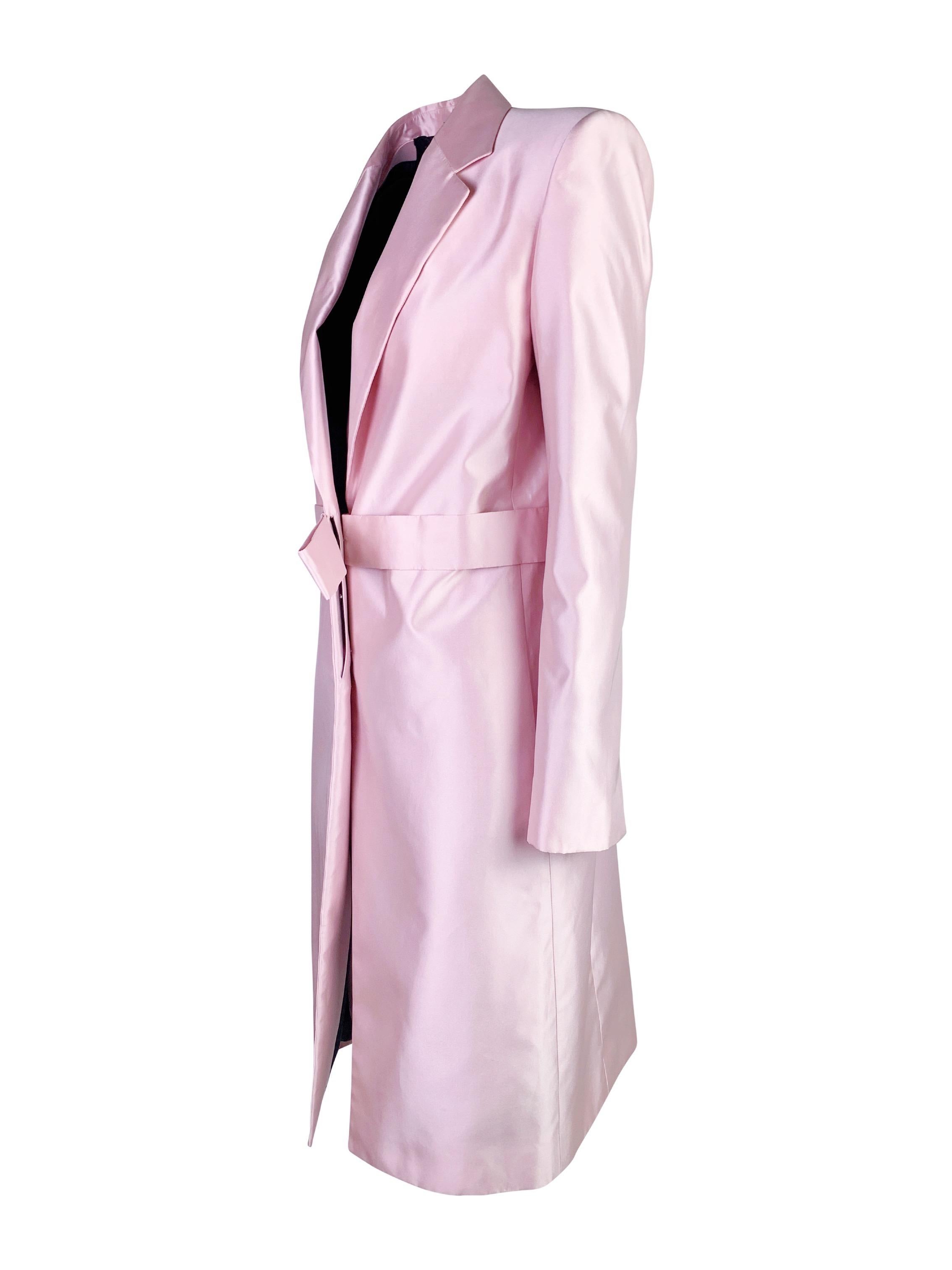 Gucci - Manteau en soie rose, printemps 1998 Pour femmes en vente