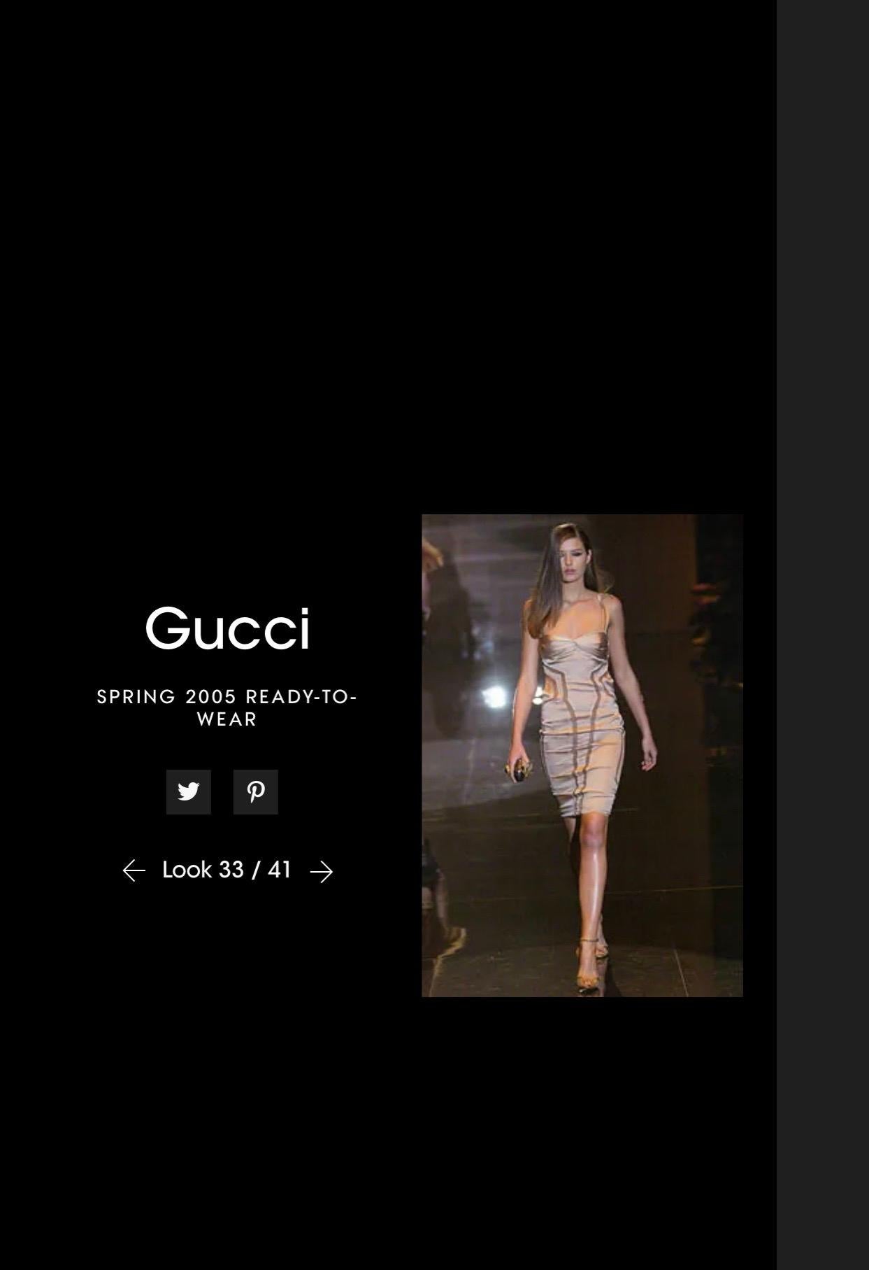 Gucci Spring 2005 Dress In Good Condition In Carnate, IT