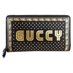 Gucci Spring 2018 Guccy Moon and Stars Zip Around Wallet