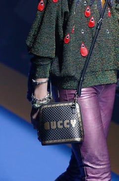 Gucci Spring 2018 Runway Guccy Mini Moon and Stars Crossbody Bag