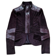 Gucci Spring/Summer 2004 Python Suede Paneled Jacket by Tom Ford