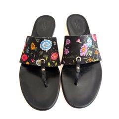 Gucci Spring/Summer 2017 Embroidered Flora Sandals Size 37.5