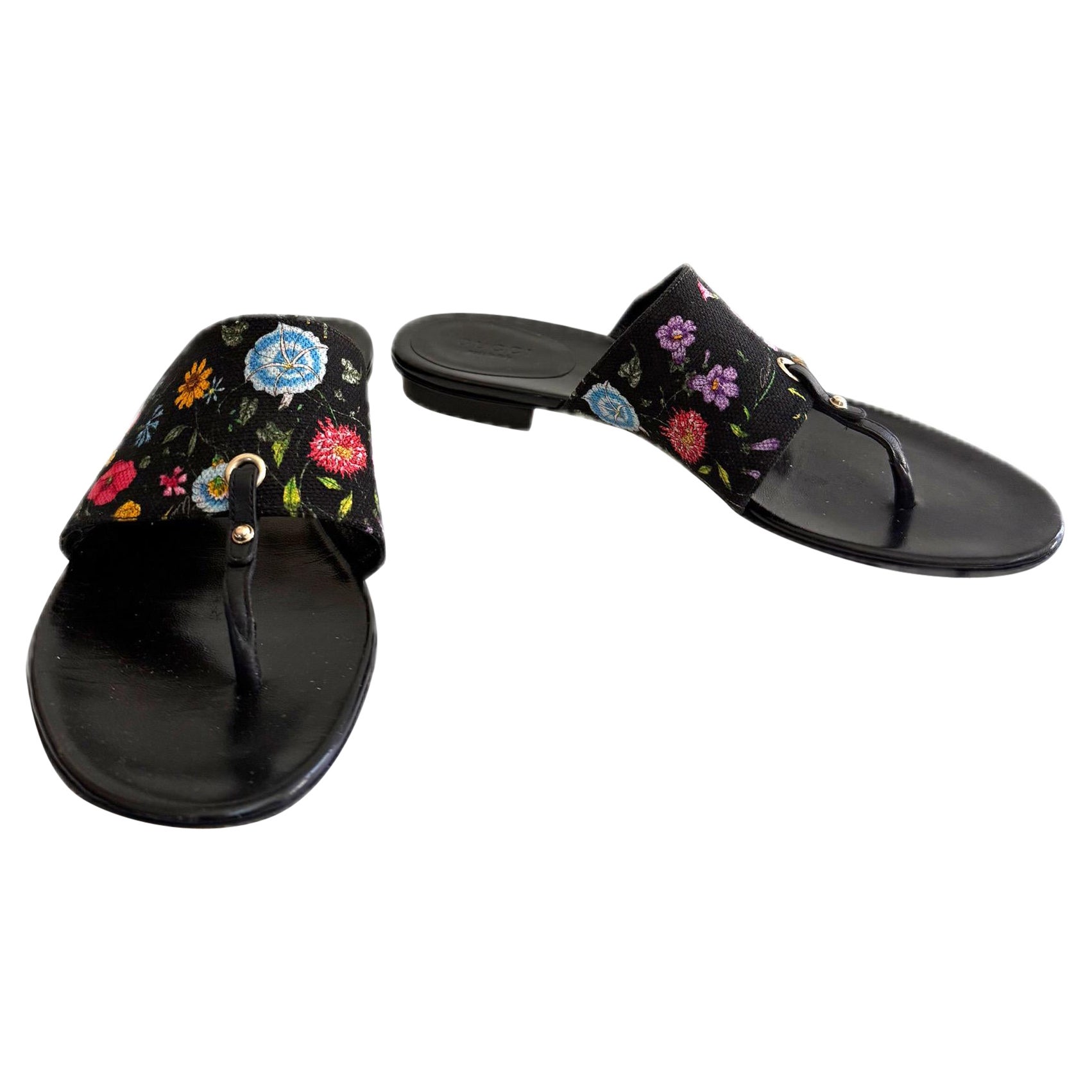 Gucci Sandalias Primavera/Verano 2017 Flora Bordada Talla 37.5