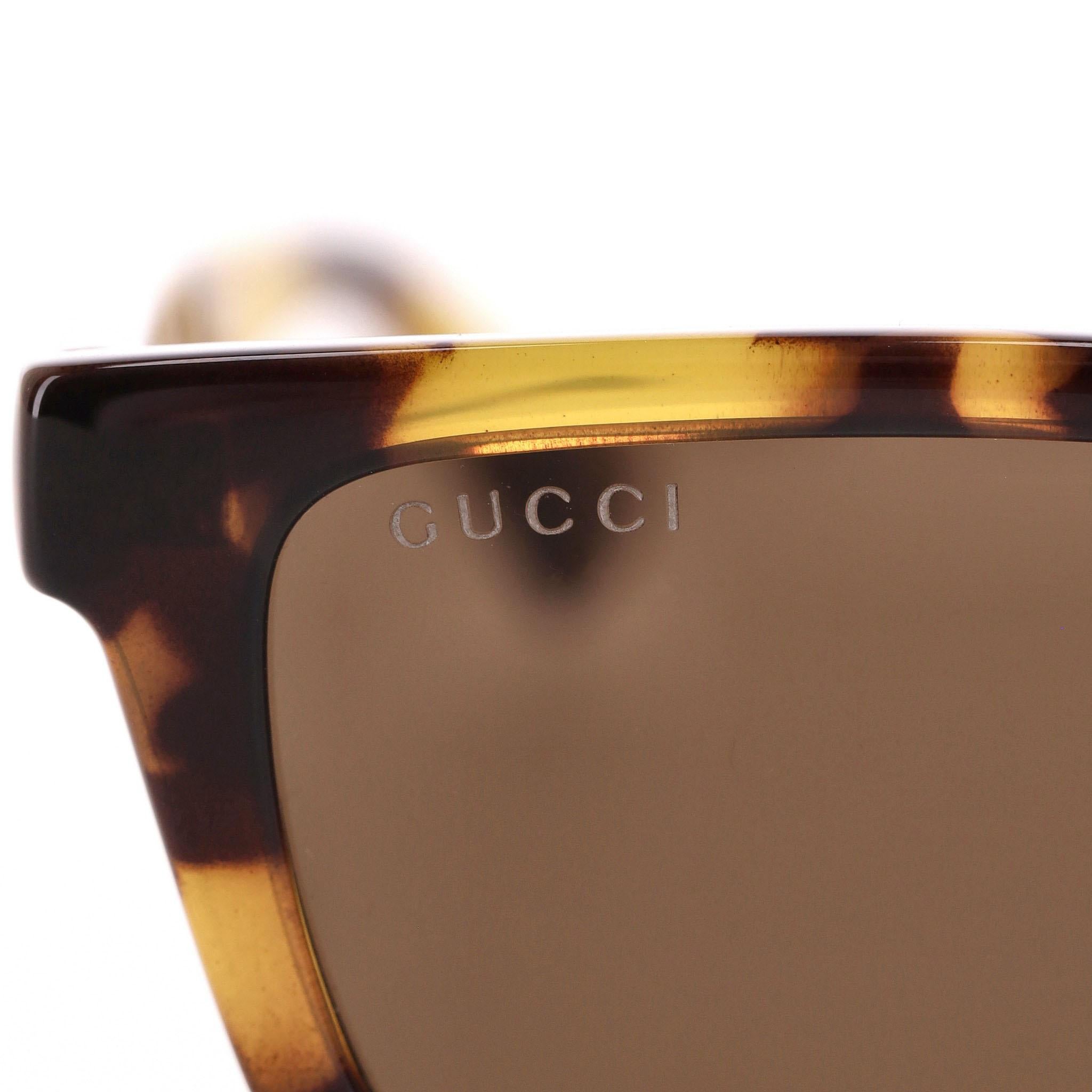 Gucci Square Tortoise Sunglasses 1