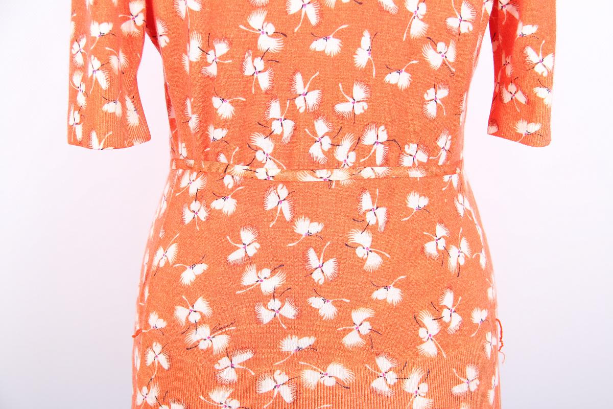 Orange Cardigan et top en cachemire Gucci SS 2006 en vente