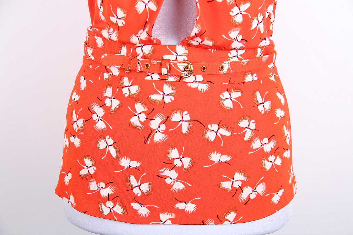 Gucci SS 2006 Nuovo Top in seta con etichette in vendita 2