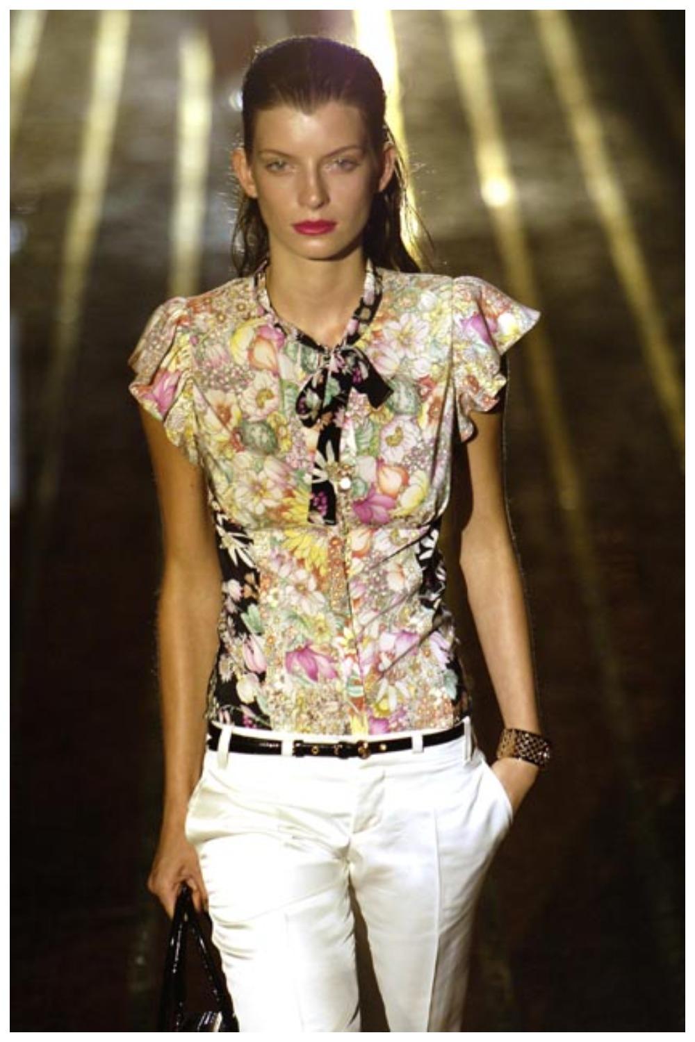 Chemise en soie Gucci SS 2006 en vente 2