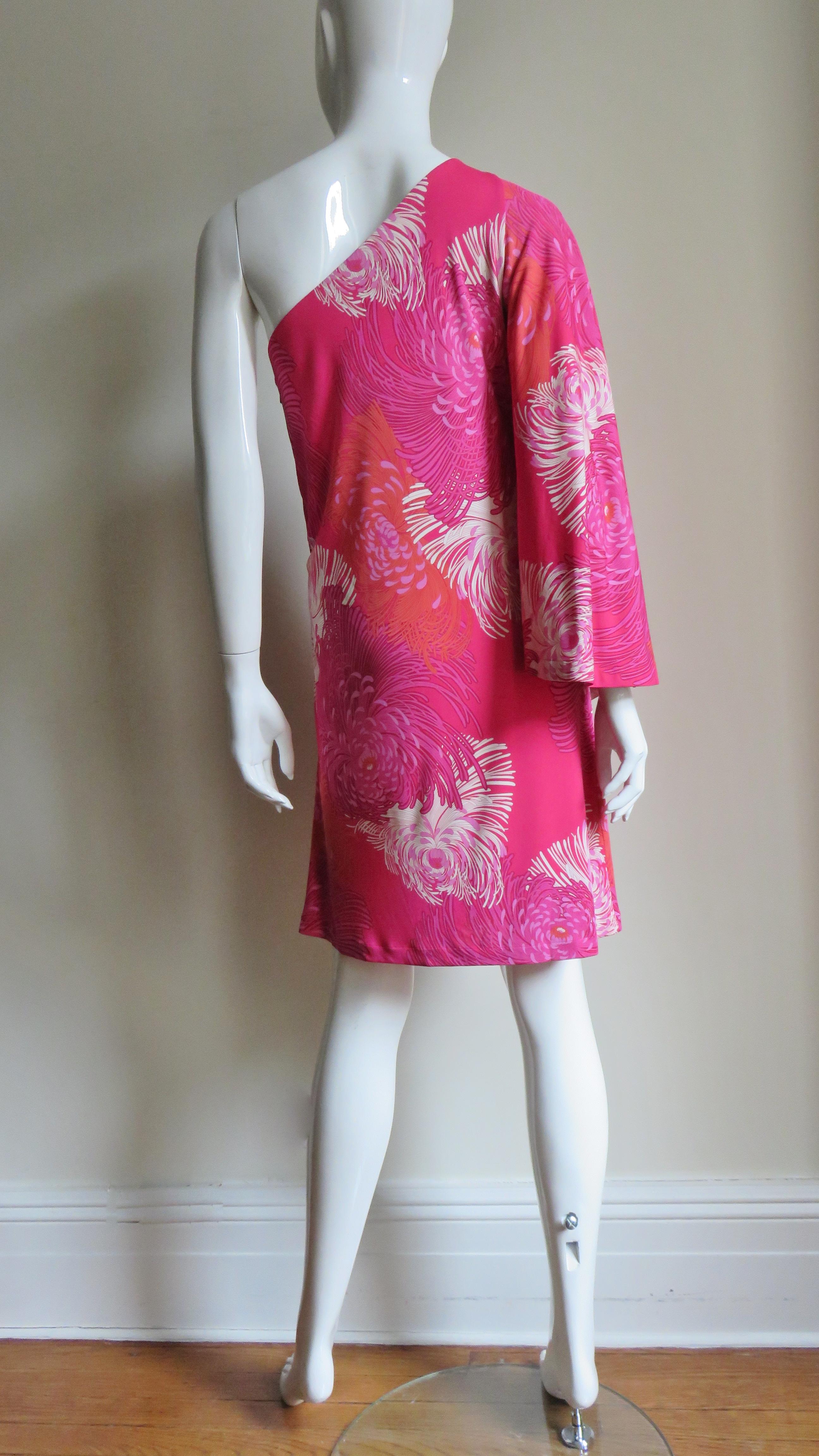 Gucci SS 2013 - Vestito monospalla in seta in vendita 3