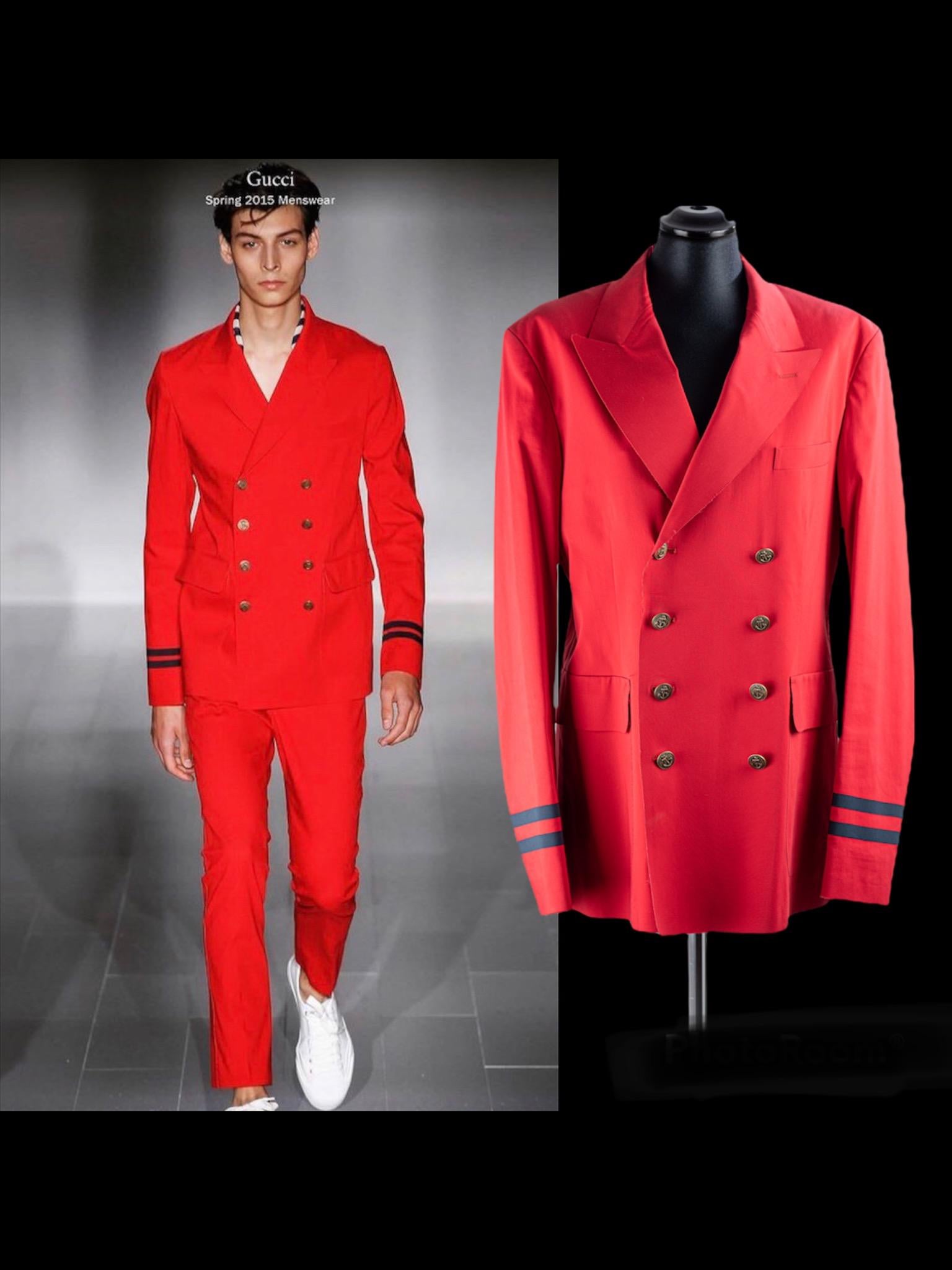 Gucci SS 2015 sartorial jacket For Sale 1