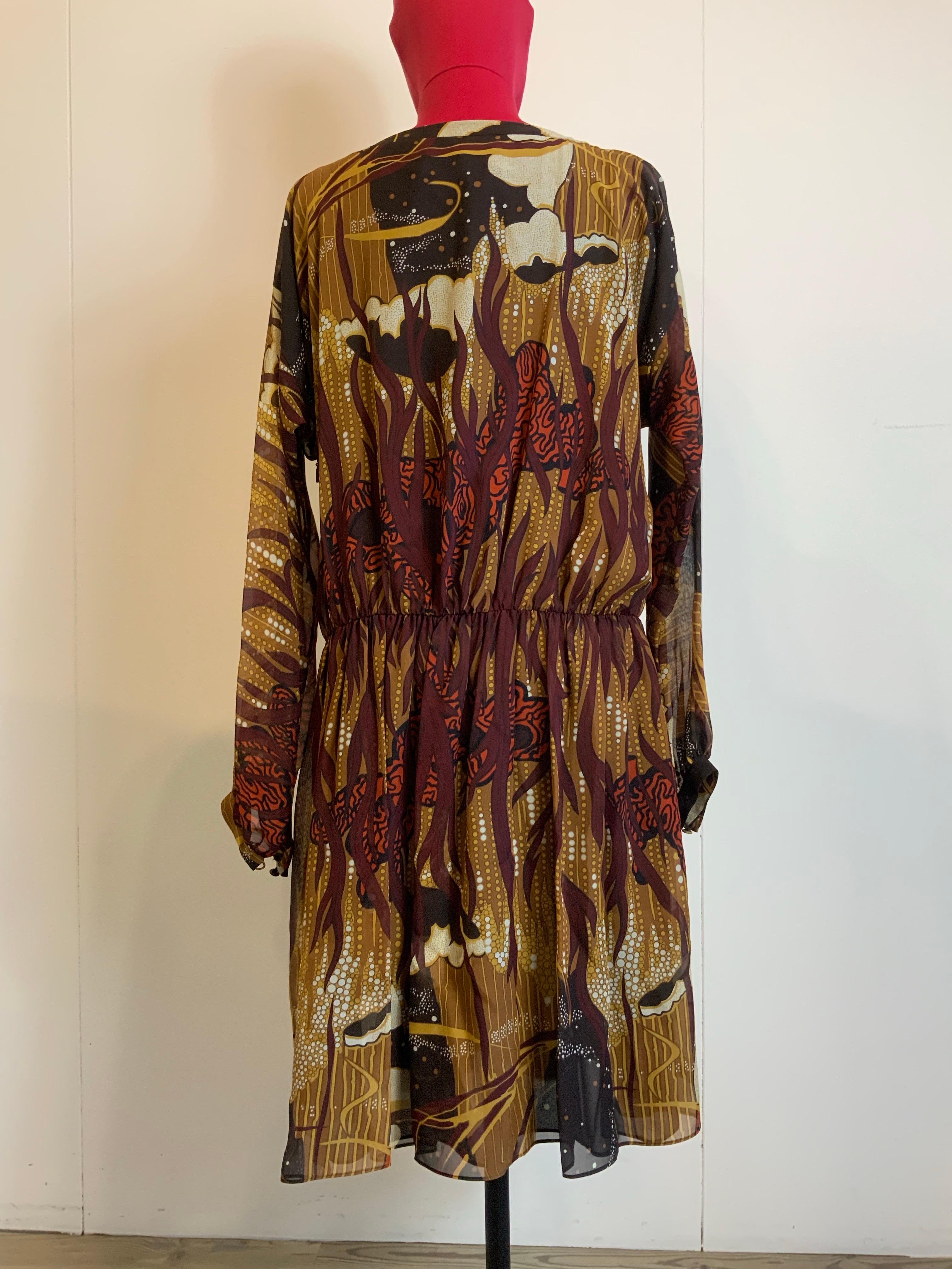 Gucci SS 2015 silk Dress For Sale 4