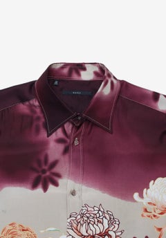 Gucci SS01 Tom Ford Long Sleeves Men Silk Shirt